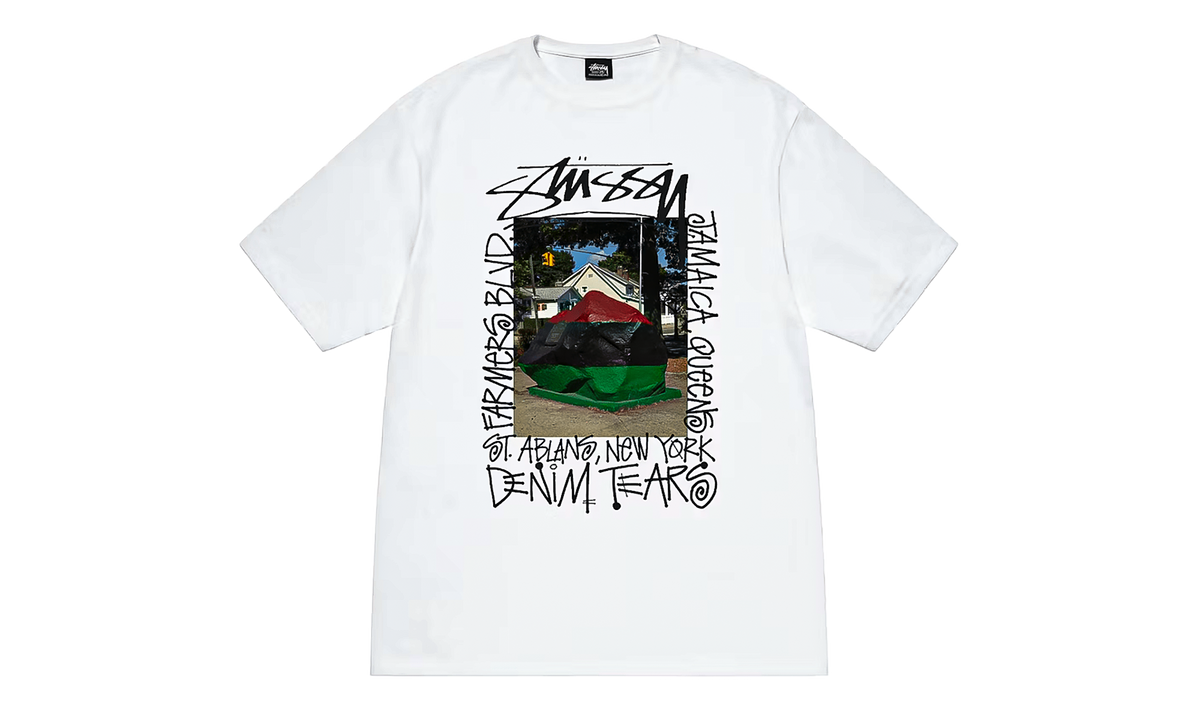 Stussy Farmers Blvd Short Sleeve Tee Shirt "White" DT309