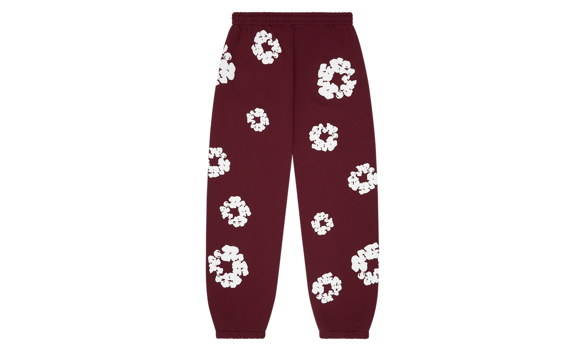 Cotton Wreath Sweatpants "Burgundy" DT251