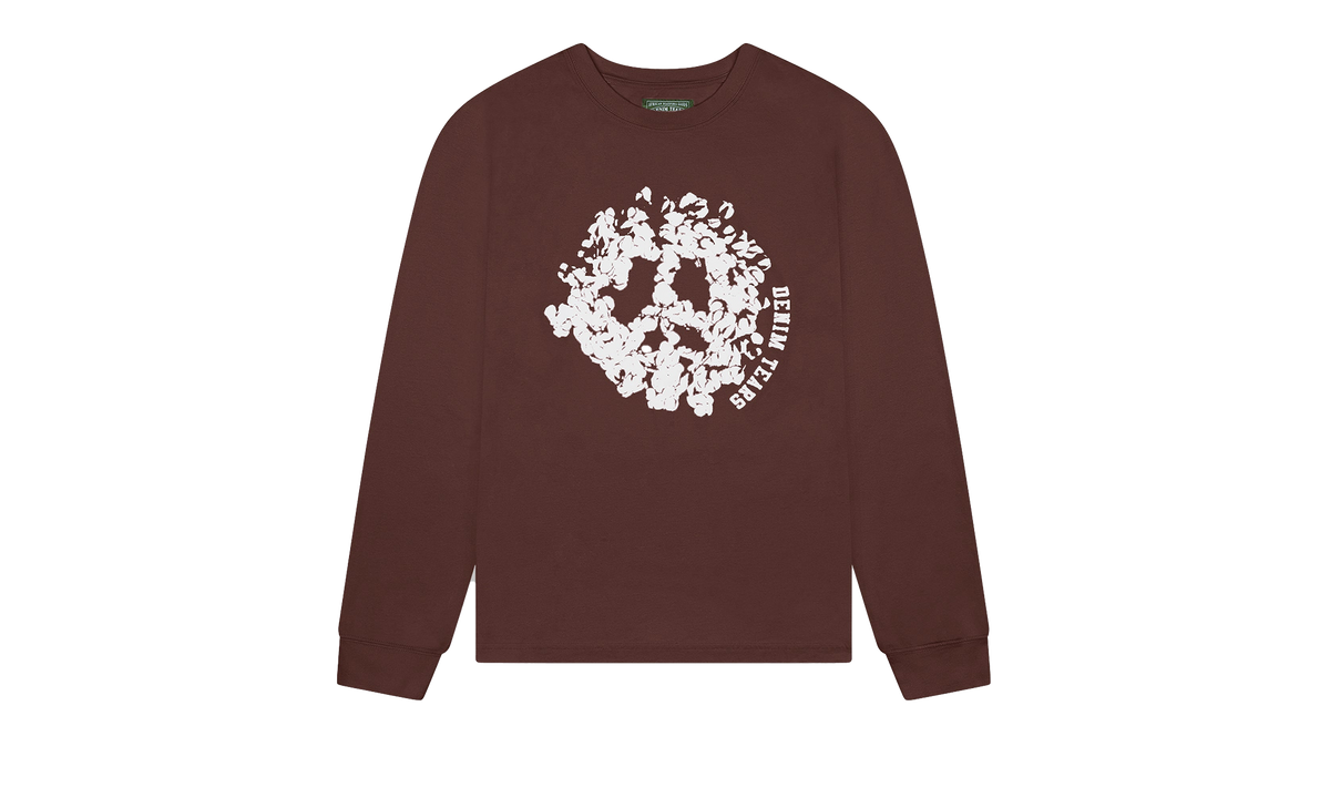 Peace Wreath Long Sleeve Tee "Brown" DT215