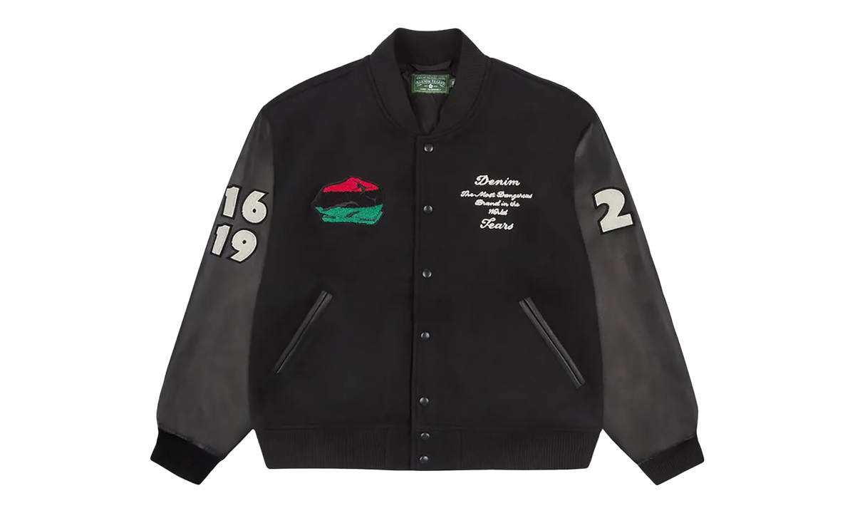 Peace Wreath Varsity Jacket "Black" DT445