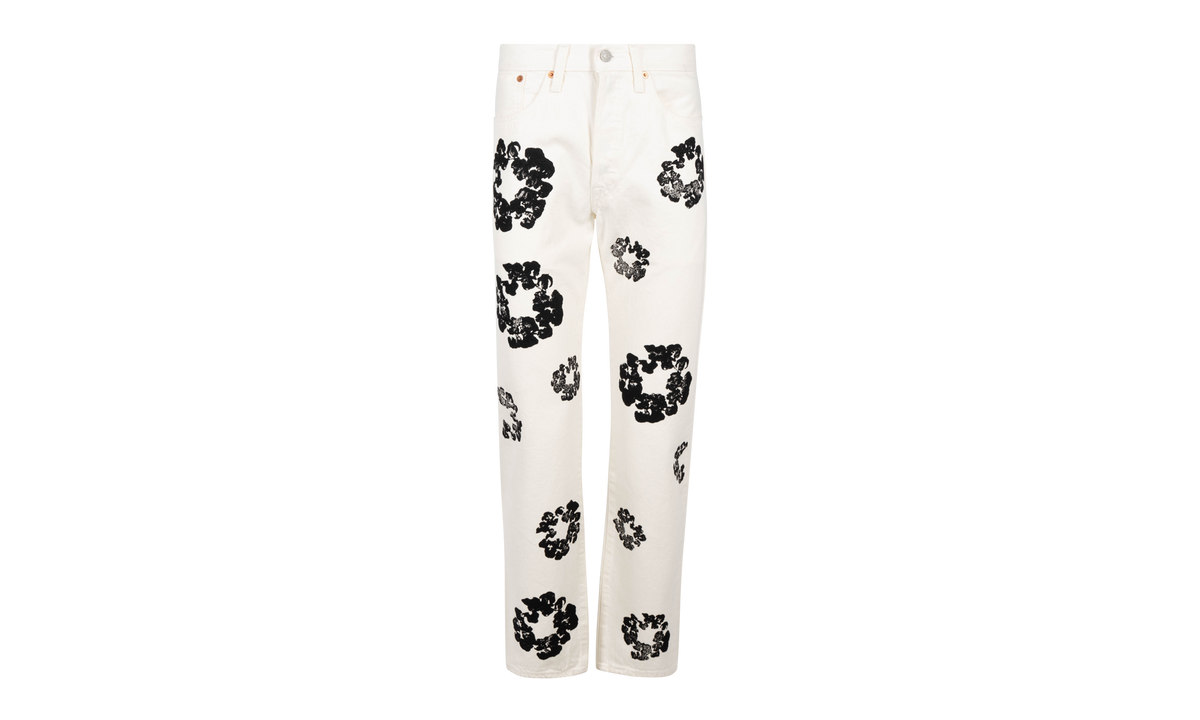The Cotton Wreath Denim Jeans "White" DT18