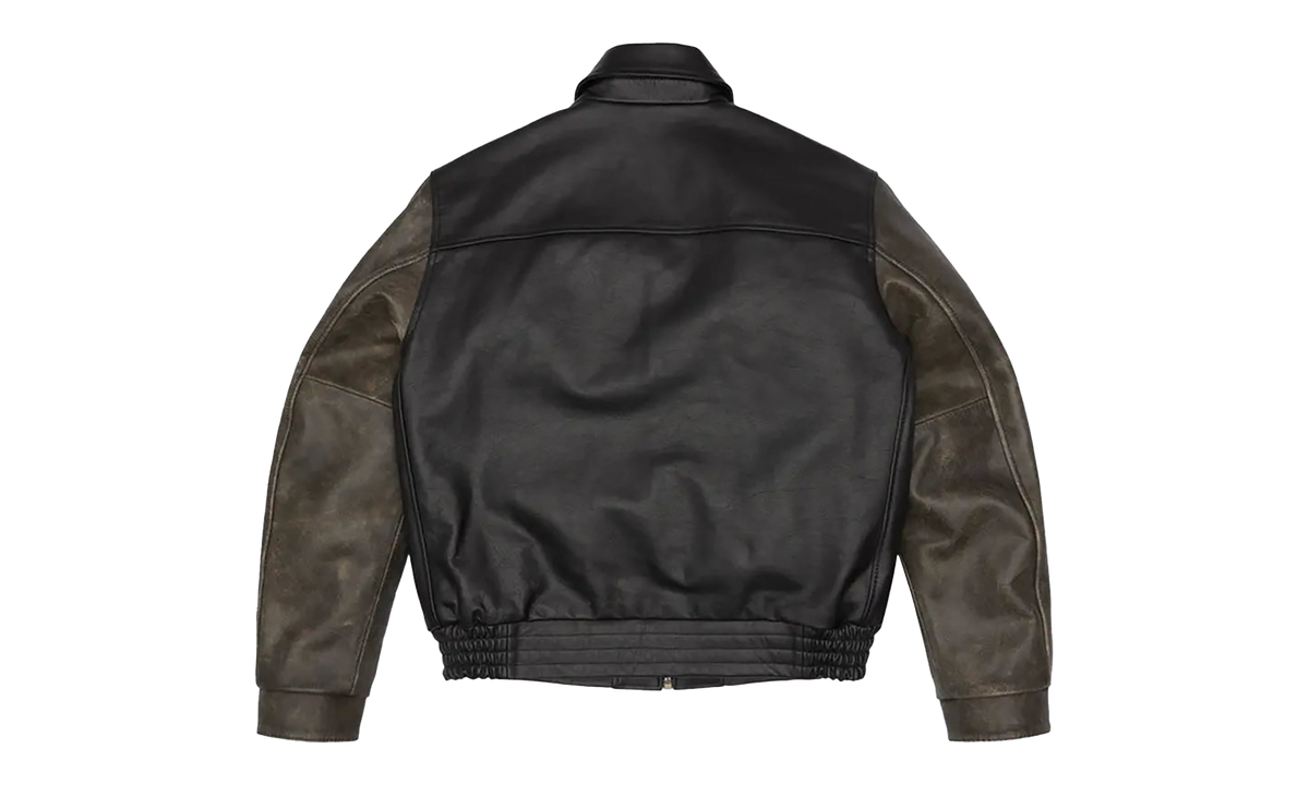 Leather Moto Jacket "Black" DT455
