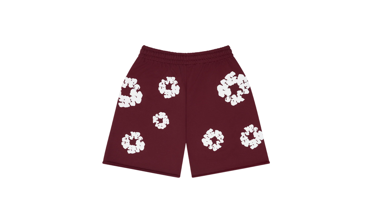 Cotton Wreath Sweatshorts "Burgundy" DT252