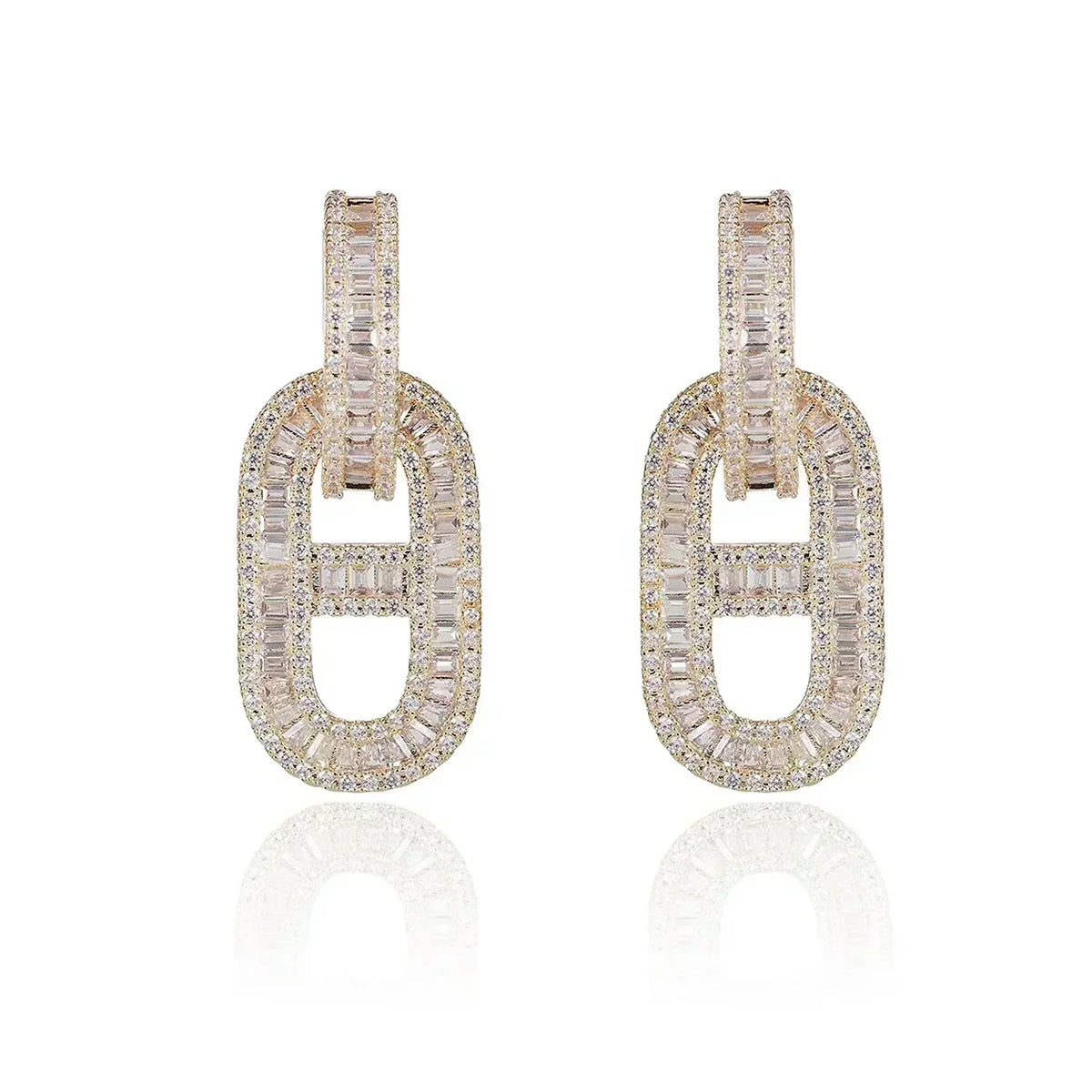 18K Diamonds Hermes Earrings