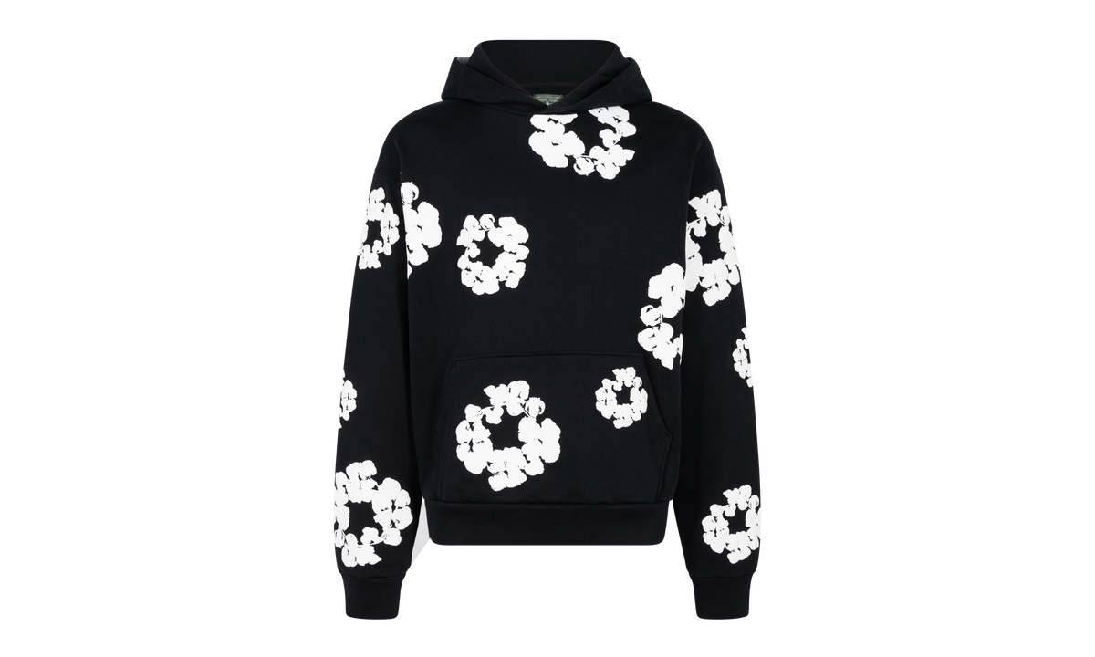 The Cotton Wreath Sweatshirt "Black" DT02