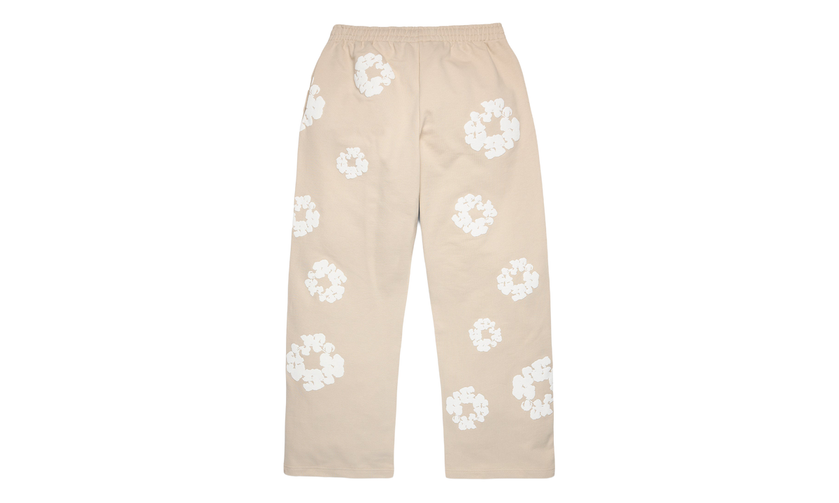 Cotton Wreath Baggy Sweatpants "Cream" DT614
