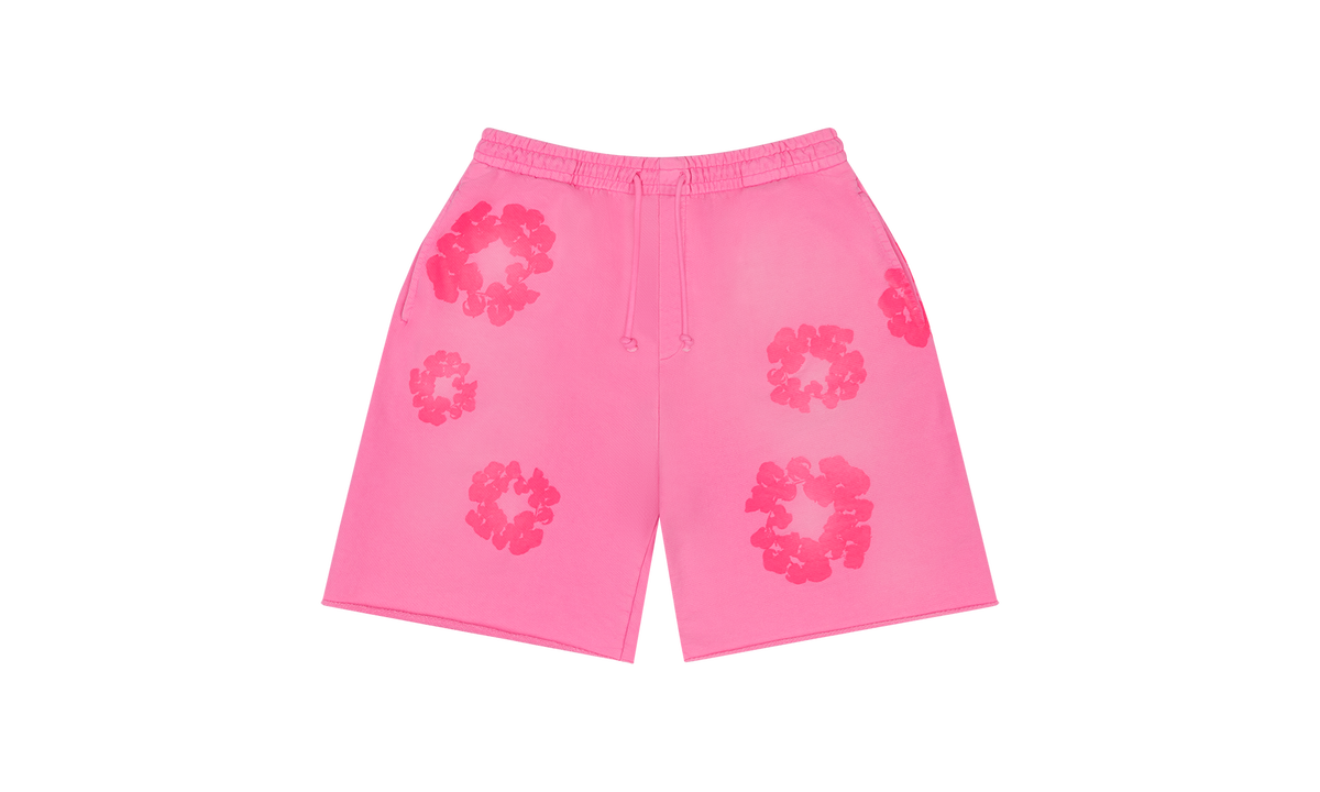 Mono Cotton Wreath Sweat Shorts "Pink" DT109