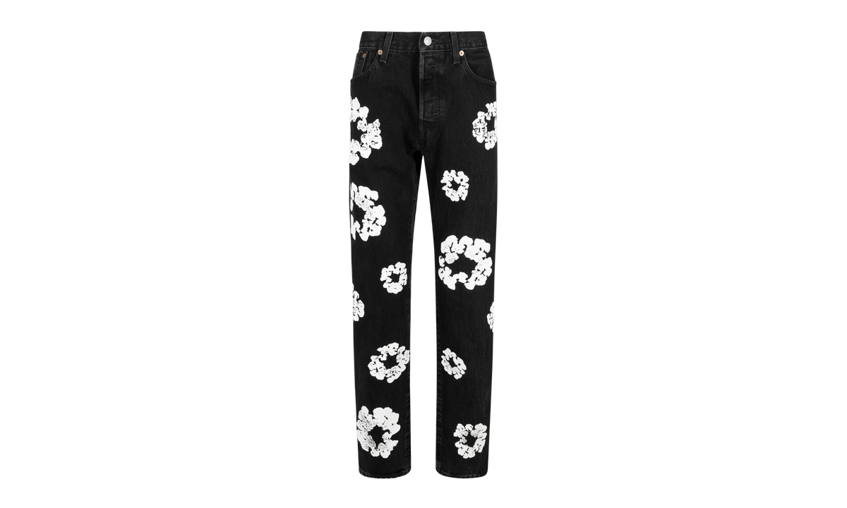 The Cotton Wreath Denim Jeans "Black" DT23