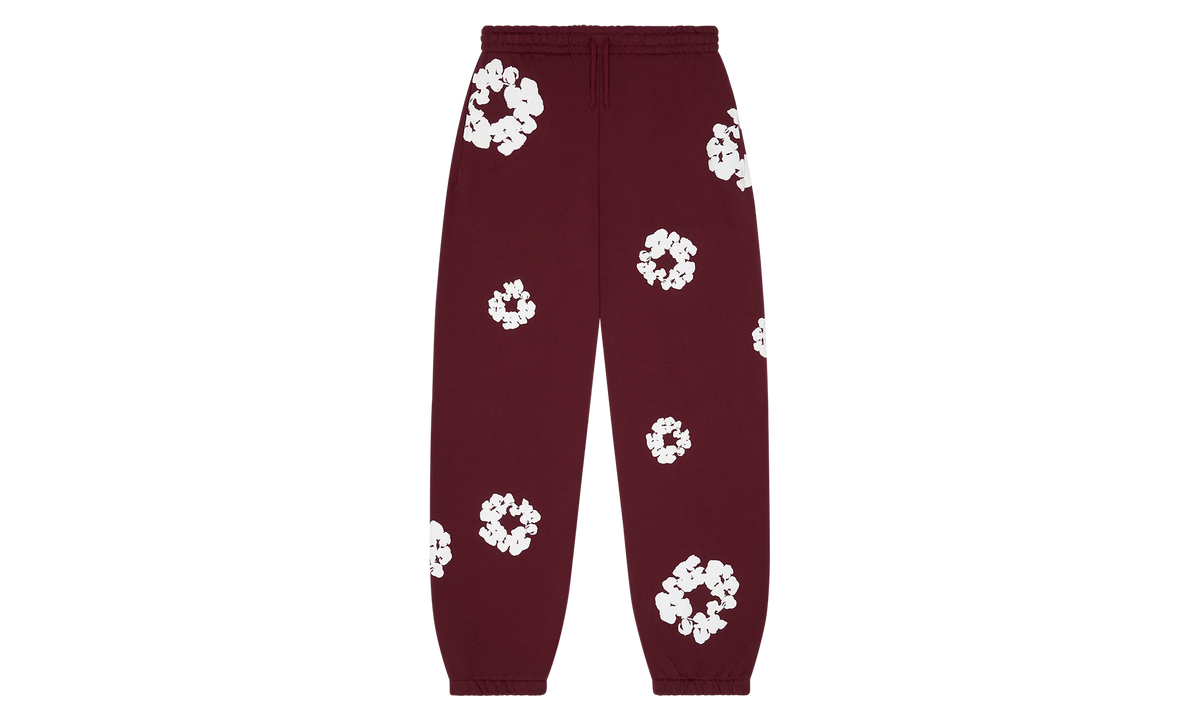 Cotton Wreath Sweatpants "Burgundy" DT251