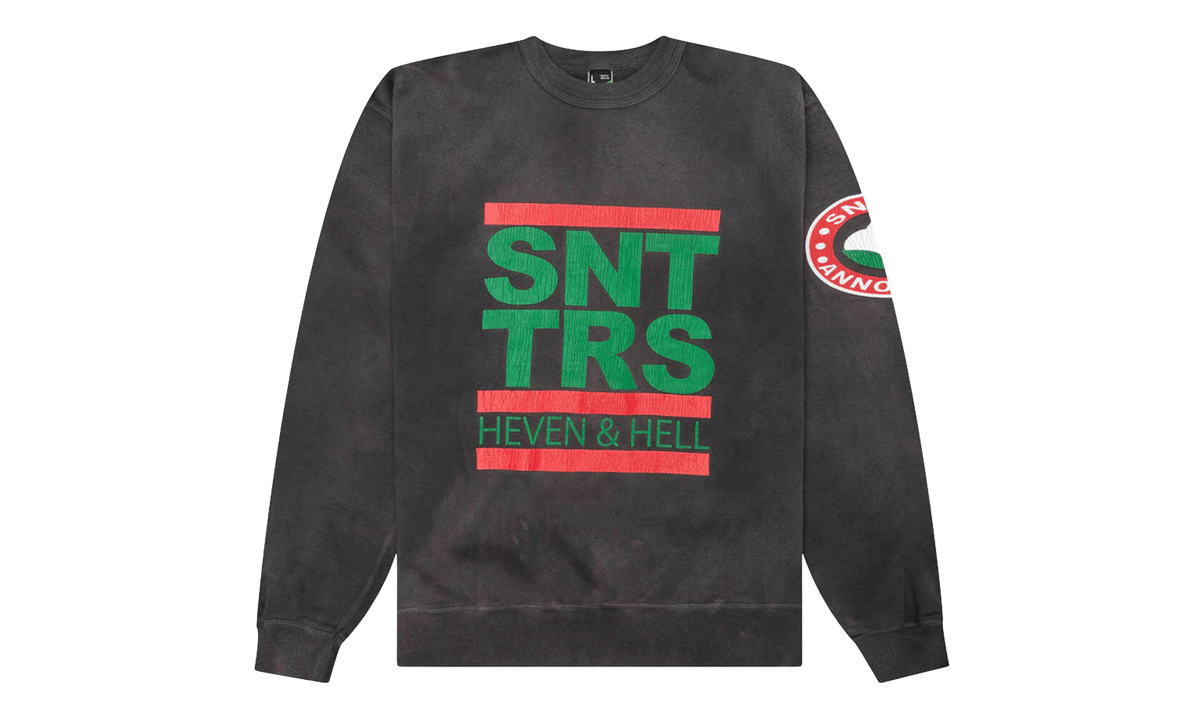 STTRS Logo Crewneck Sweatshirt "Saint Michael - Black" DT363