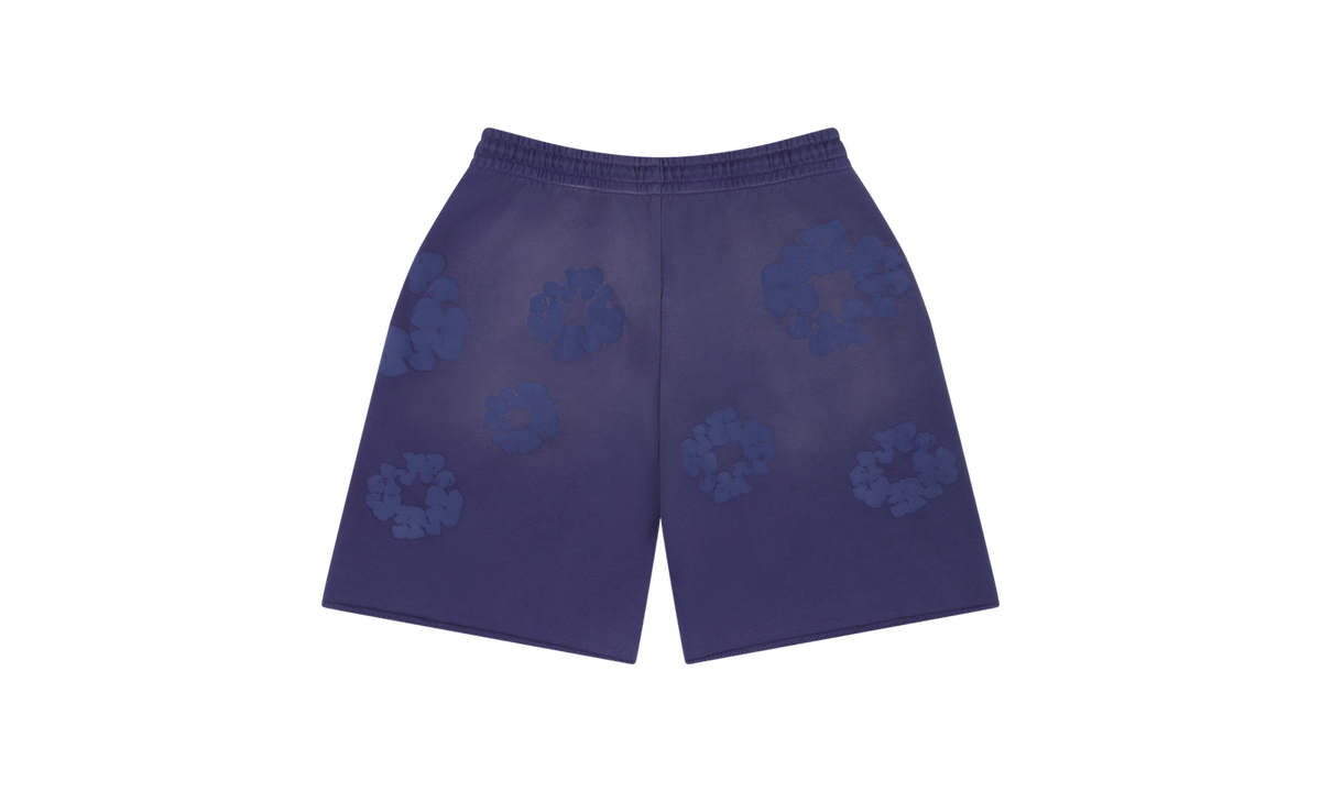 Mono Cotton Wreath Sweat Shorts "Washed Blue" DT106