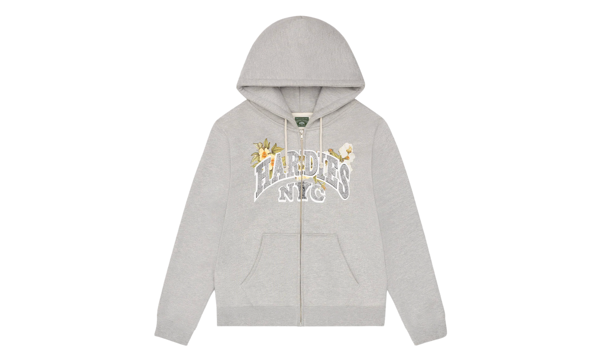 Hardies NYC Zip Up Hoodie "Grey" DT586