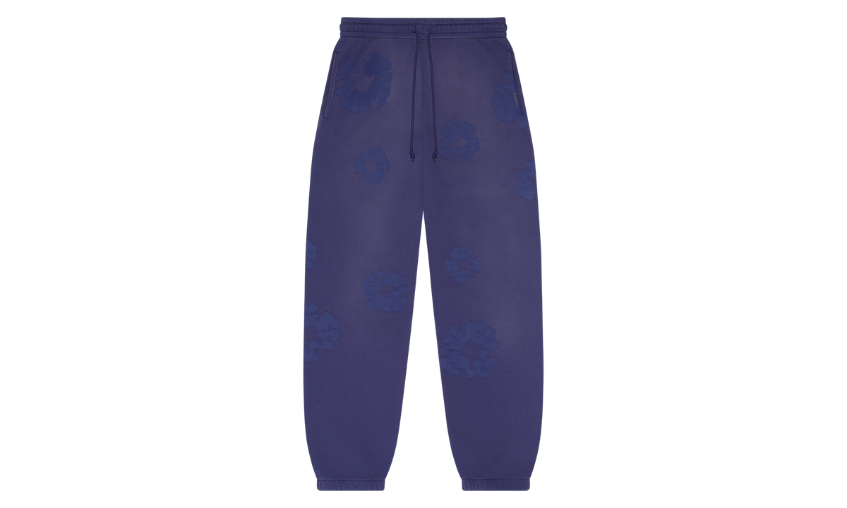Mono Cotton Wreath Sweatpants "Washed Blue" DT105