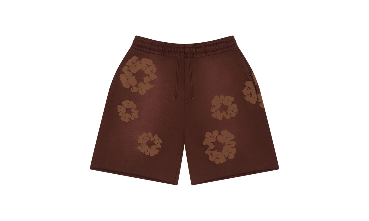 Mono Cotton Wreath Sweat Shorts "Brown" DT103