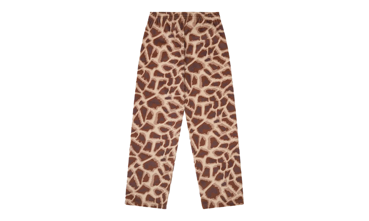 Faux Fur Giraffe Print Sweatpant "Brown" DT540