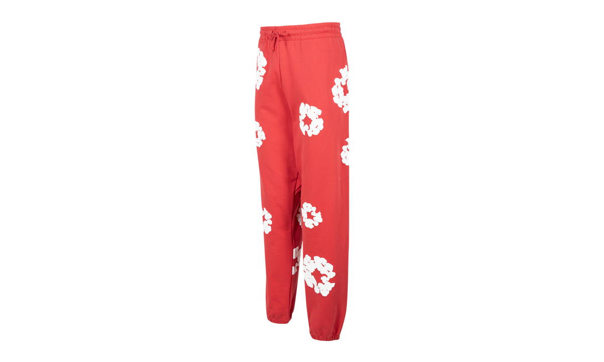 Cotton Wreath Sweatpants "Red" DT28