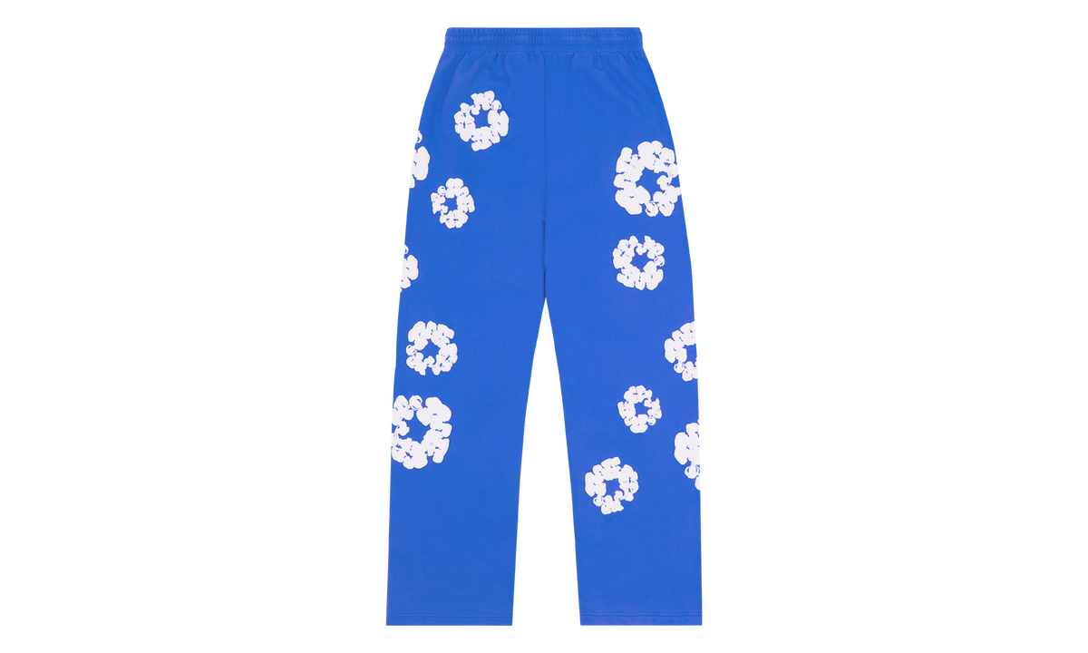 Cotton Wreath Baggy Sweatpants Blue "Blue" DT162