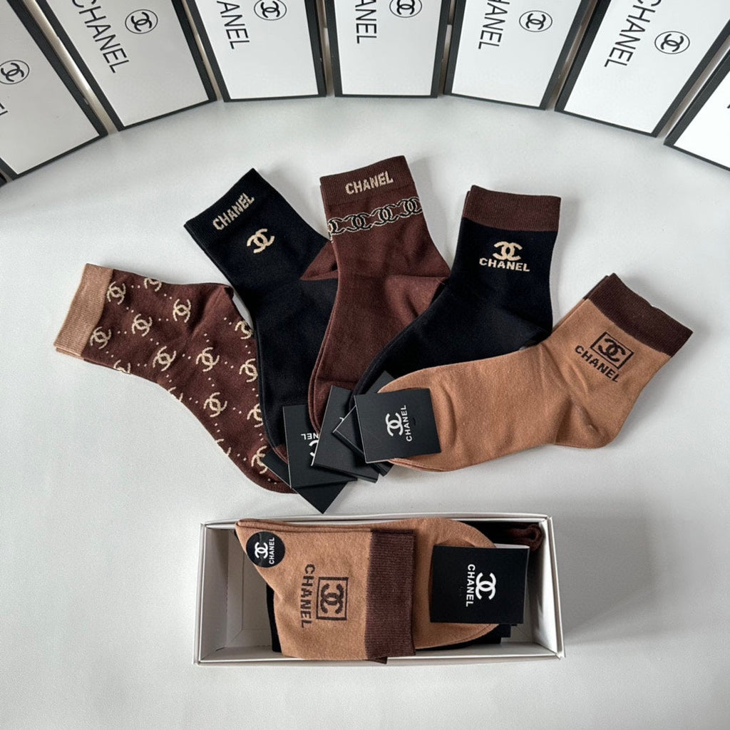 CHANEL LOW-CUT SOCKS 417459 ( 1 BOX )