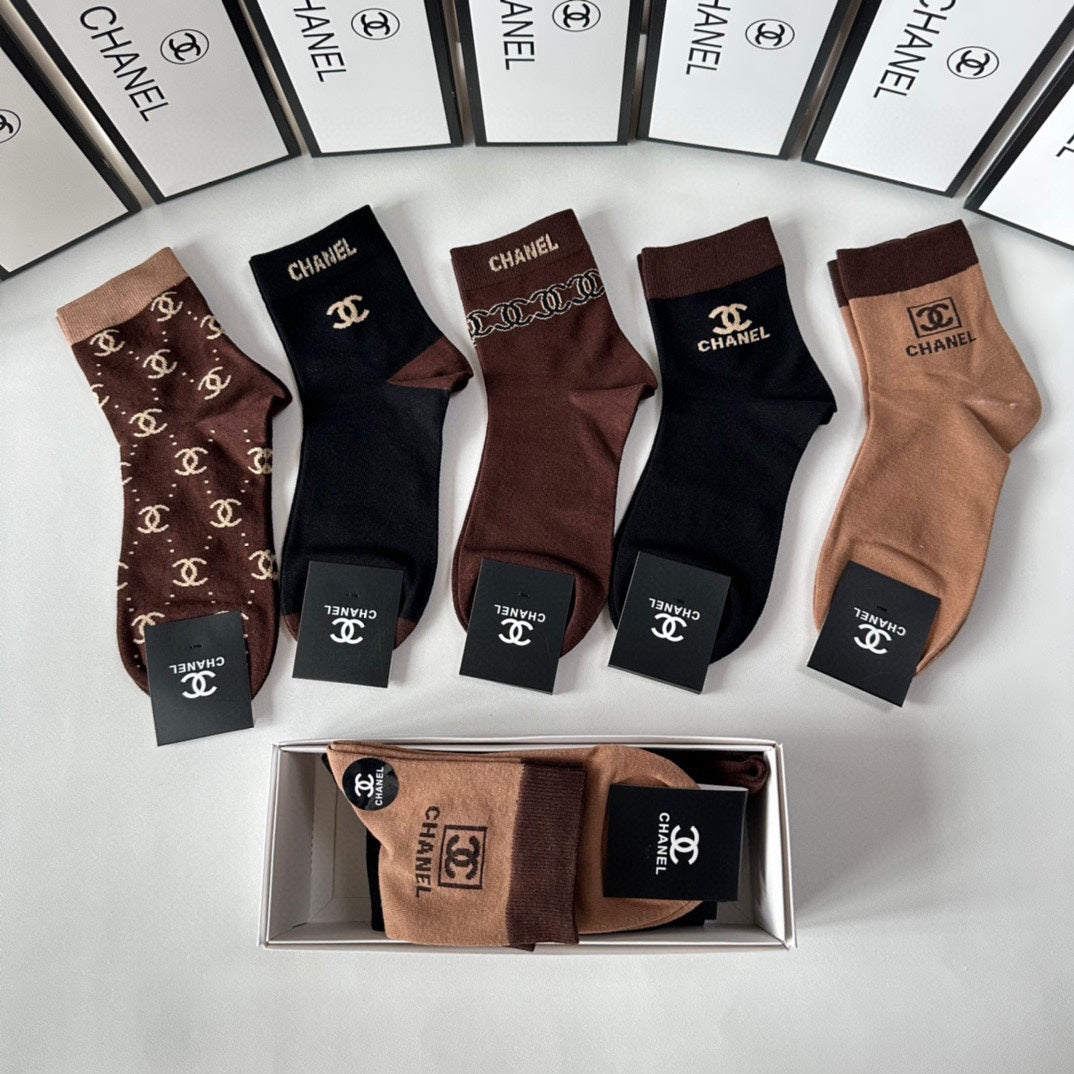 CHANEL LOW-CUT SOCKS 425662 ( 1 BOX )