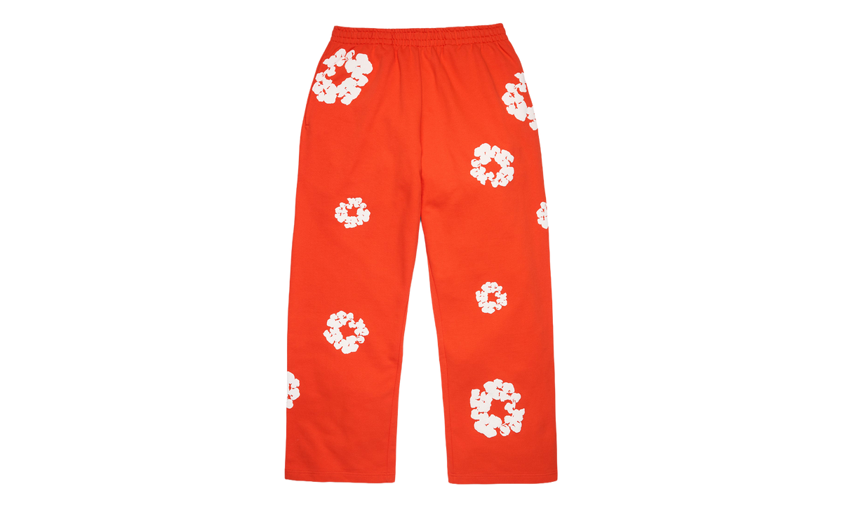 Cotton Wreath Baggy Sweatpants "Dark Orange" DT619