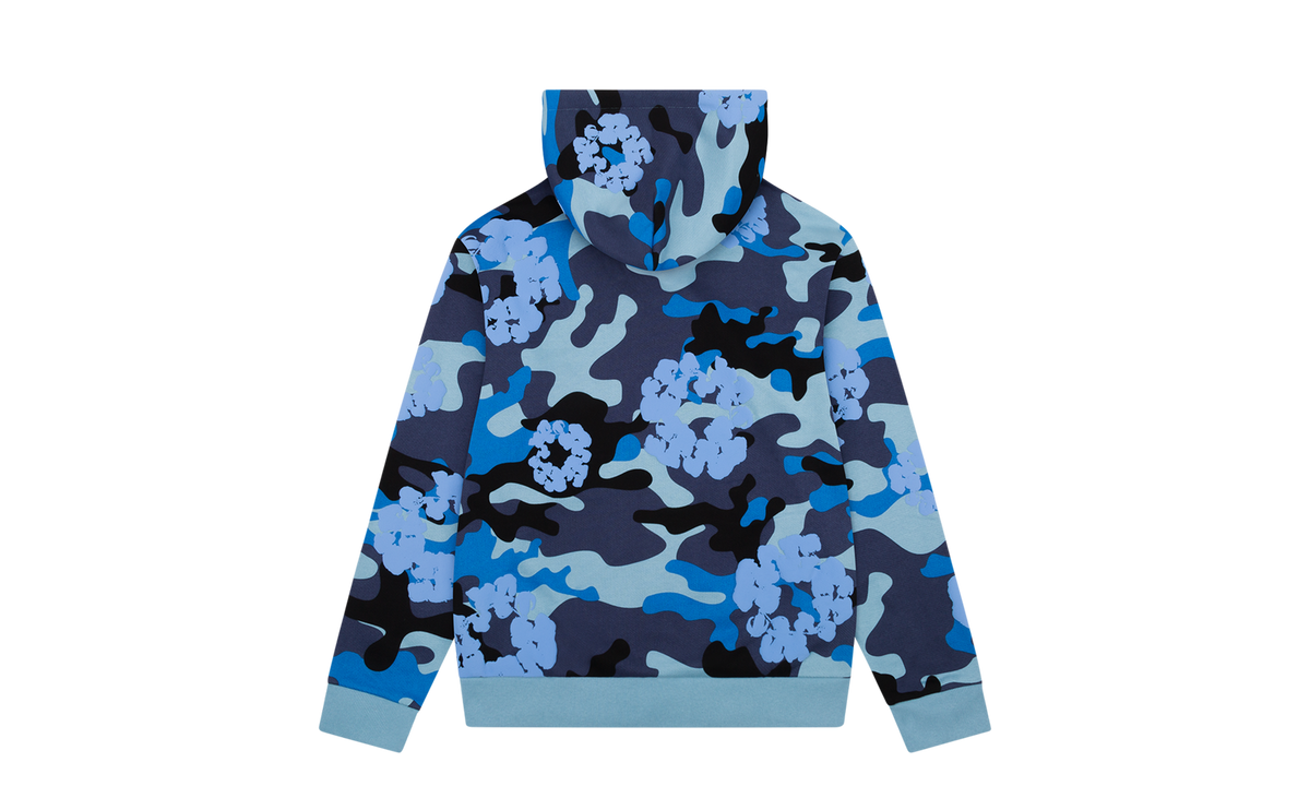 Cotton Wreath Zip Hoodie "Camo" DT127