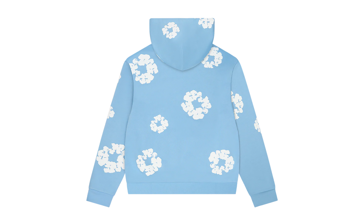 Cotton Wreath Hoodie "Light Blue" DT255