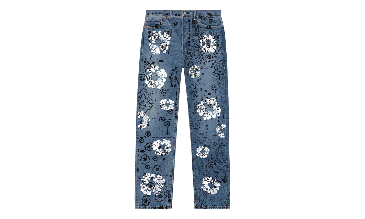 Irak Levi's 501 Wreath Logo Jeans "Light Wash / Vintage Indigo / Black" DT294