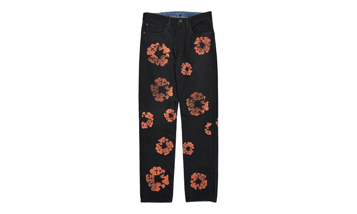 Levi's 501 The Cotton Wreath Logo Jeans "Black / Red / Clay" DT611