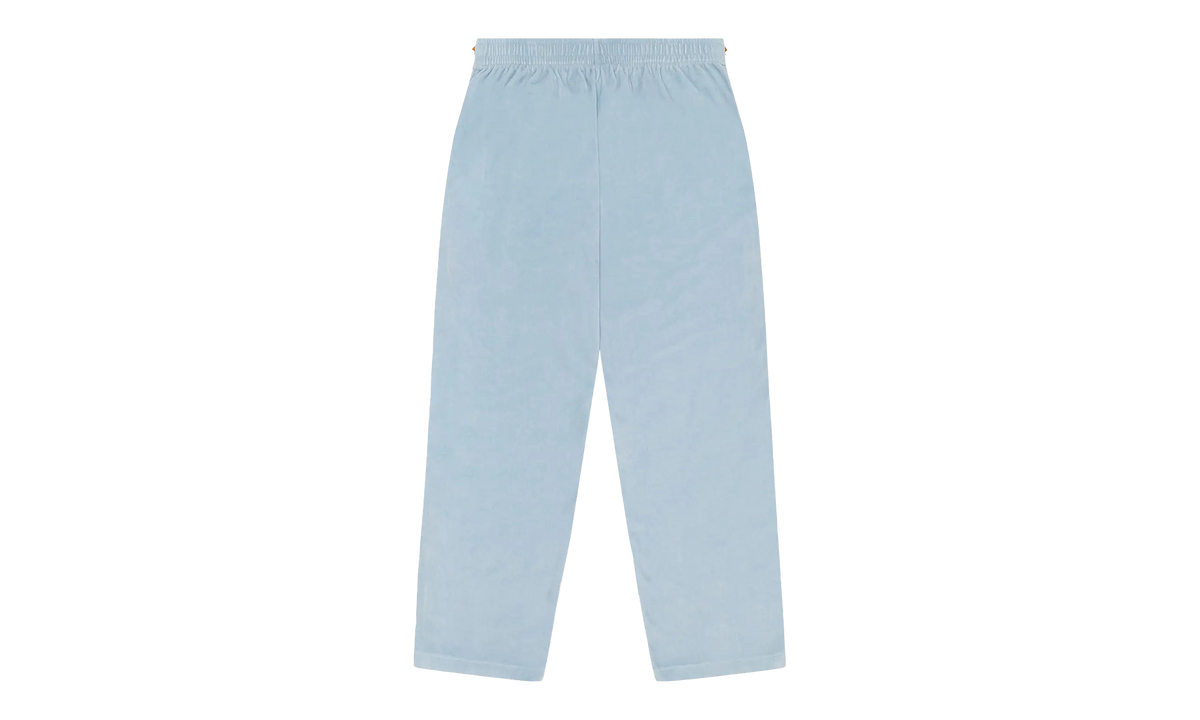 5Q Zip Velour Warmup Track Pants "Light Blue" DT434