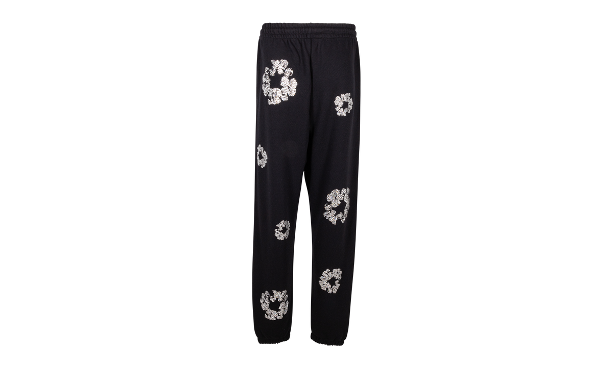 Cashmere Swarovski Cotton Wreath Sweatpants "Black" DT078