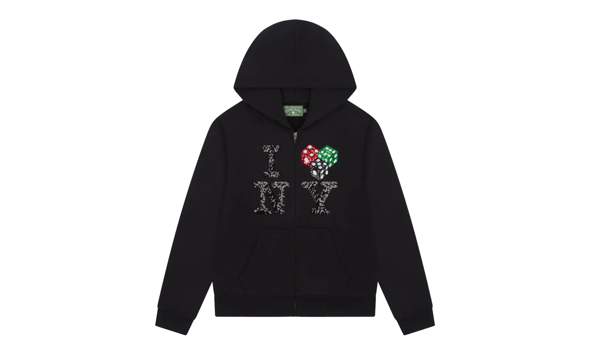 “I Love NY” Zip-Up Hoodie "Black" DT275