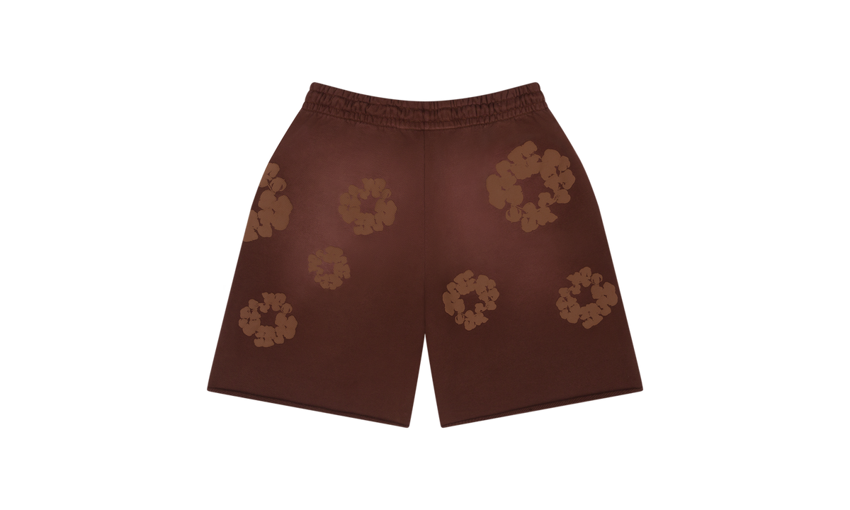 Mono Cotton Wreath Sweat Shorts "Brown" DT103