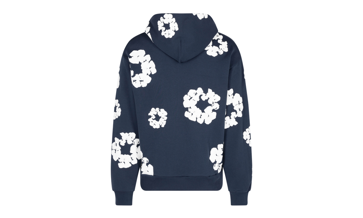 The Cotton Wreath Sweatshirt "Navy" DT022