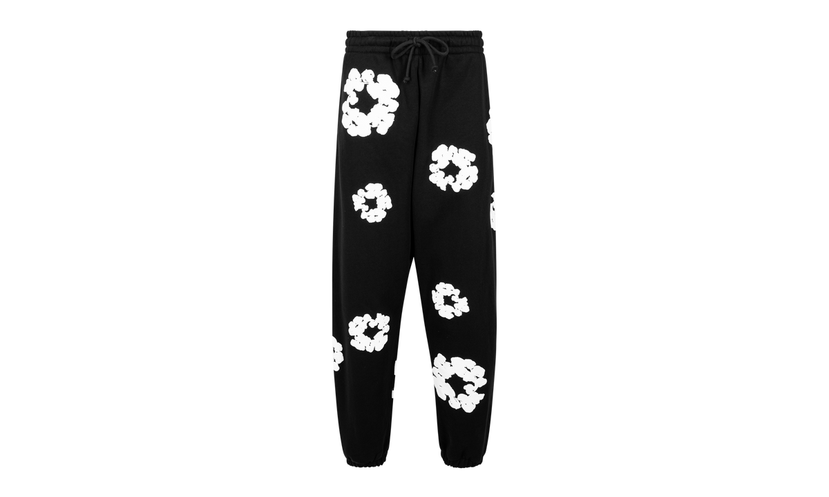 Cotton Wreath Sweatpants "Black" DT25