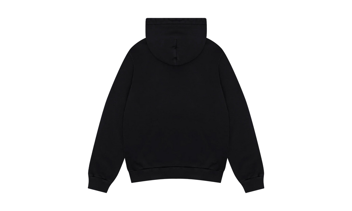 Embroidered Floral Logo Hoodie "Black" DT263