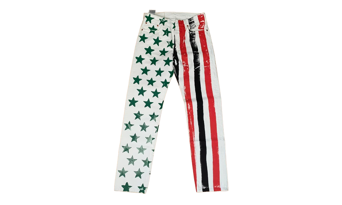Cactus Plant Flea Market 4th of July Denim Jeans "White" DT320