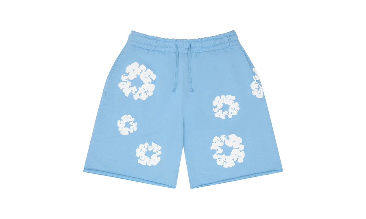 Cotton Wreath Sweatshorts "Light Blue" DT257