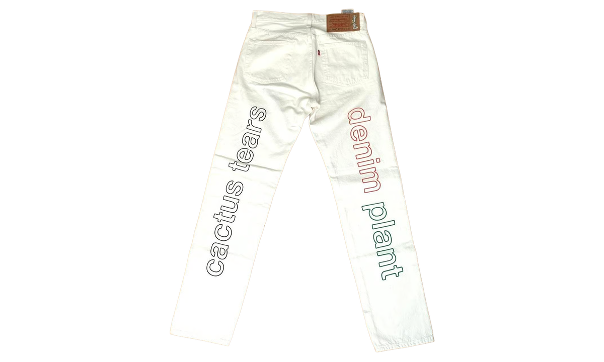 Cactus Plant Flea Market 4th of July Denim Jeans "White" DT320