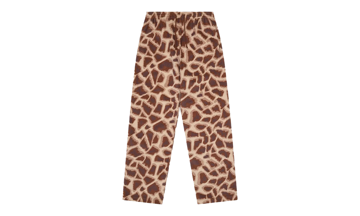 Faux Fur Giraffe Print Sweatpant "Brown" DT540