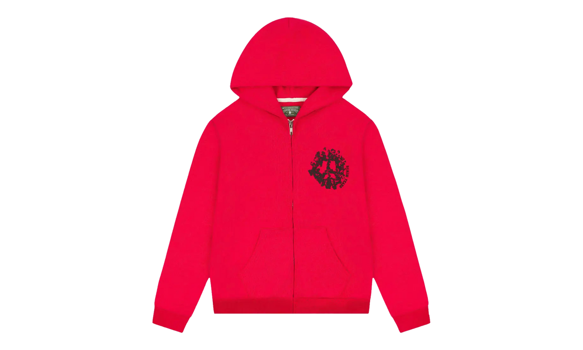 Denim University Zip Hoodie "Red" DT379