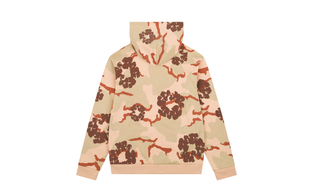 Cotton Wreath Zip Hoodie Tan "Tan Camo" DT131