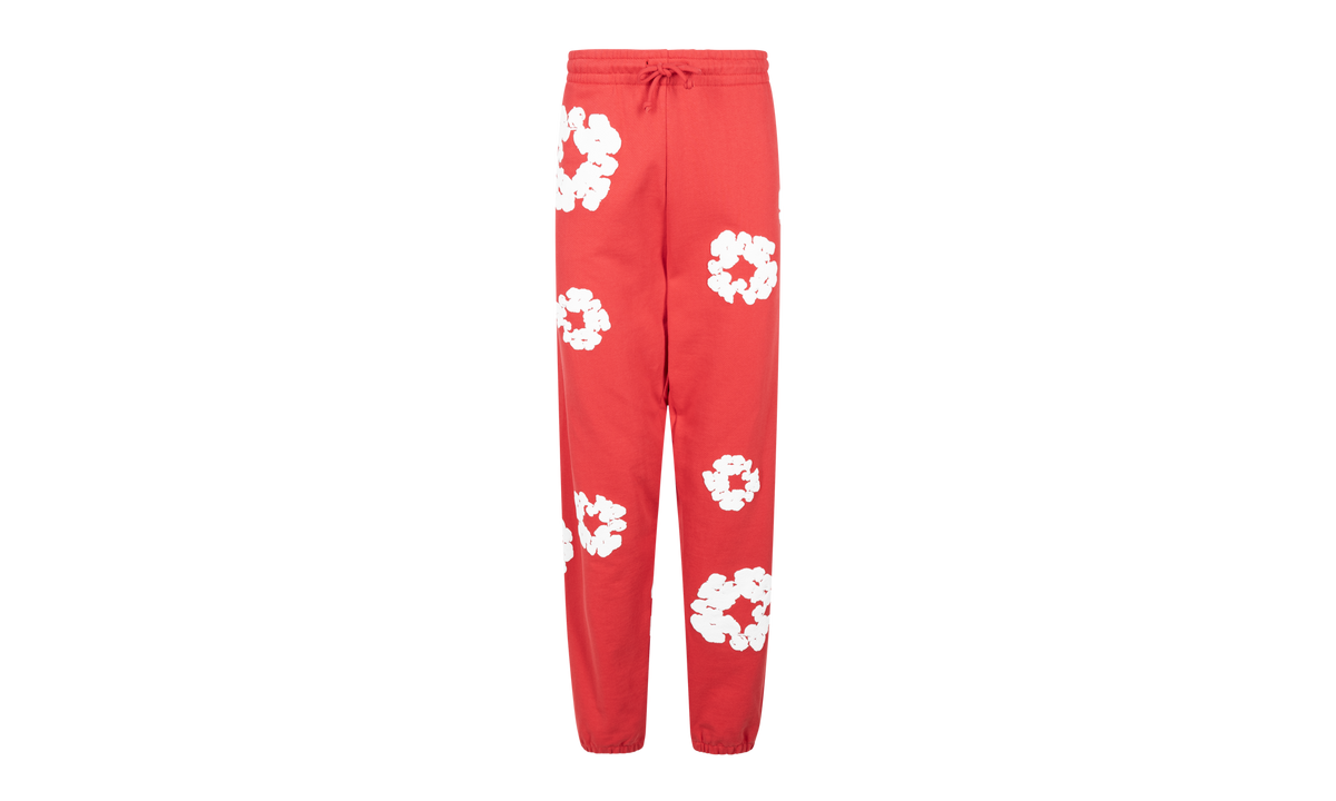Cotton Wreath Sweatpants "Red" DT28